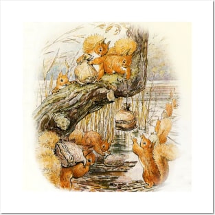 “Squirrel Nutkin and Friends” by Beatrix Potter Posters and Art